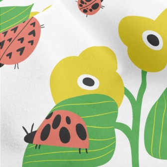 Ladybug Loves Little Flower Micro Fleece