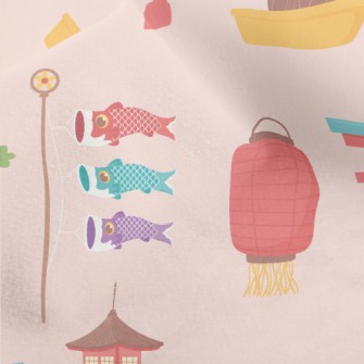Japanese Architectural Torii Micro Fleece