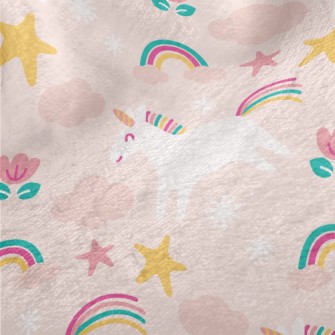 Happy Running Unicorn Minky