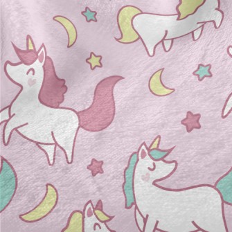 Unicorn Family Minky