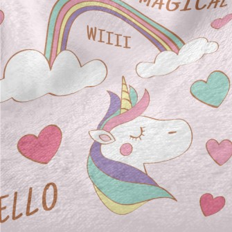 Magic Rainbow Unicorn Minky