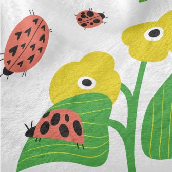 Ladybug Loves Little Flower Minky