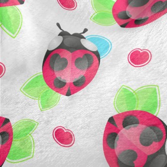 Cute Love Ladybug Minky