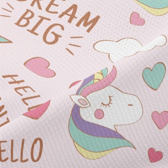 Magic Rainbow Unicorn Piqué
