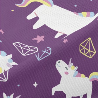Unicorn Basket Empty Diamond Piqué