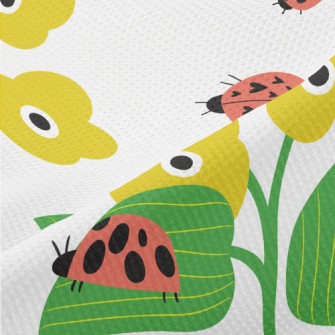 Ladybug Loves Little Flower Piqué