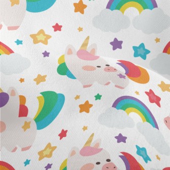Q Version Colorful Unicorn Lightweight Performance Linen