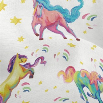 Artistic Watercolor Unicorn Lightweight Performance Linen