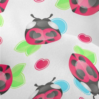 Cute Love Ladybug Lightweight Performance Linen
