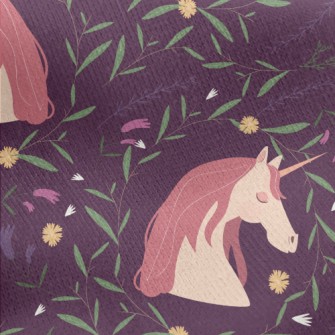 Temperament Closed Eyes Unicor Jersey Backed Fleece