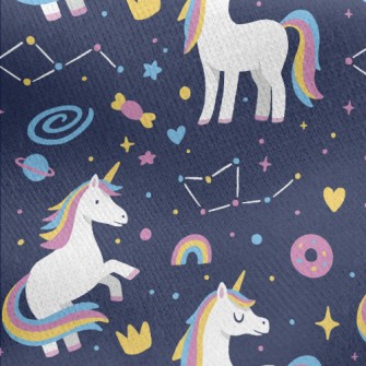 Unicorn And Astrolabe Jersey Backed Fleece