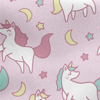 Unicorn Family Jersey Backed Fleece