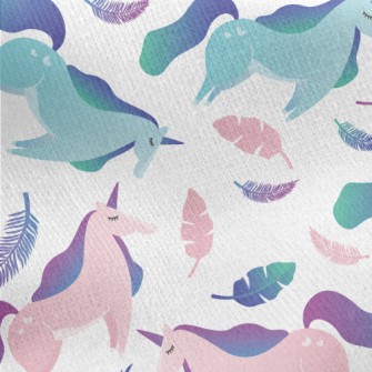 Elegant Gradient Unicorn Jersey Backed Fleece