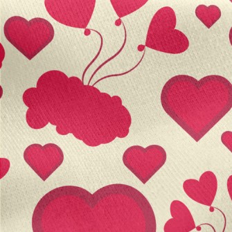 Bright Big Heart Jersey Backed Fleece