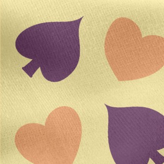 Classic Poker Pattern Jersey Backed Fleece