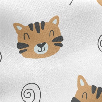 Tiger Grinning Jersey Backed Fleece