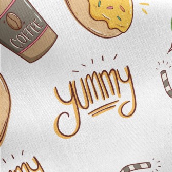 Coffee With Donuts Jersey Backed Fleece