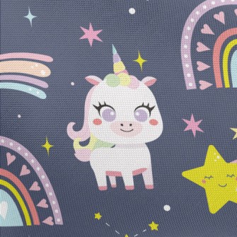 Big Eyes Unicorn Pongee