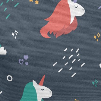 Cute Unicorn Pongee