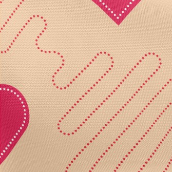 Love Dotted Line Pongee