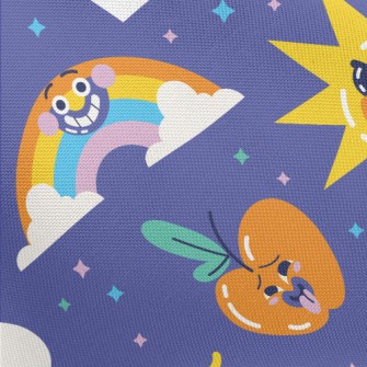 Ugly Expression Sun Rainbow Pongee