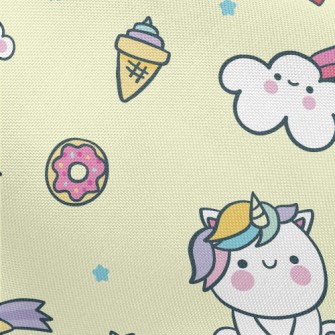 Cute Baby Unicorn Pongee