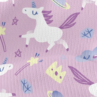 Crown Magic Wand Unicorn Stretch Jersey
