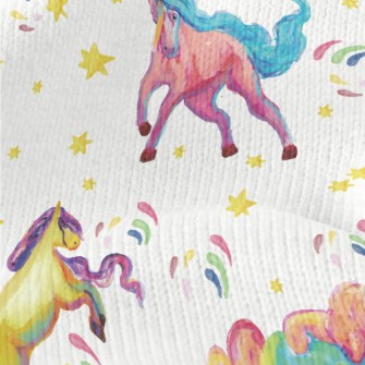 Artistic Watercolor Unicorn Stretch Jersey