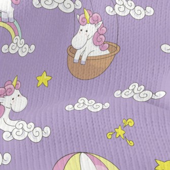 Unicorn Riding A Hot Air Ballo Stretch Jersey