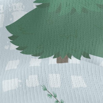 Big Trees And Forest Animals Stretch Jersey