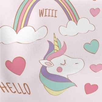 Magic Rainbow Unicorn Lightweight Cotton Poplin