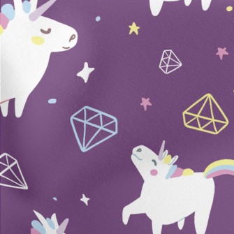 Unicorn Basket Empty Diamond Lightweight Cotton Poplin