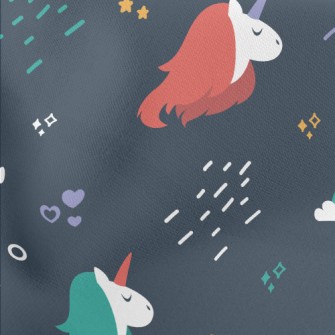 Cute Unicorn Lightweight Cotton Poplin