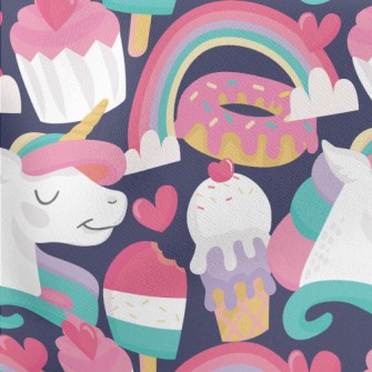 Unicorn Dessert Kingdom Lightweight Cotton Poplin
