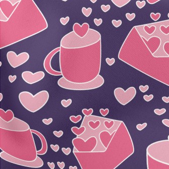 Love Letters Afternoon Tea Lightweight Cotton Poplin