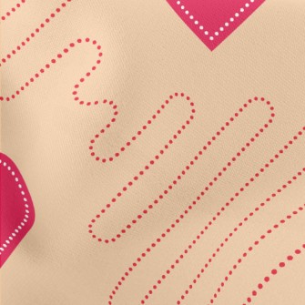 Love Dotted Line Lightweight Cotton Poplin