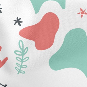 Magical Doodle Unicorn Lightweight Cotton Poplin