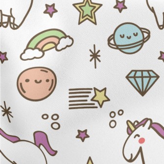 Asteroids And Unicorns Lightweight Cotton Poplin