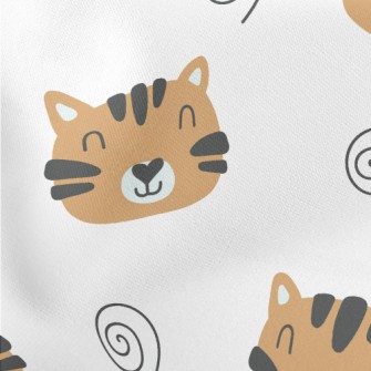 Tiger Grinning Lightweight Cotton Poplin