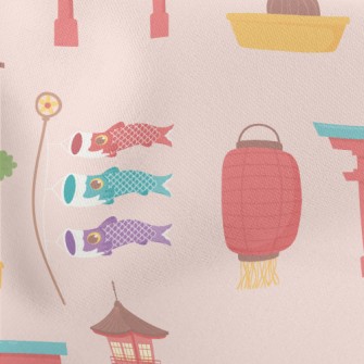 Japanese Architectural Torii Lightweight Cotton Poplin