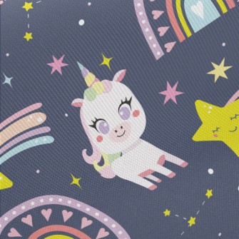Big Eyes Unicorn Midweight Cotton Poplin