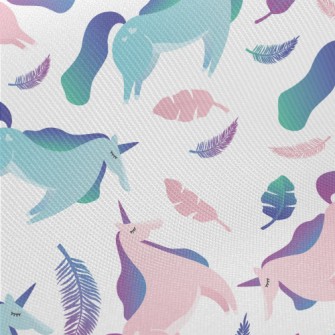 Elegant Gradient Unicorn Midweight Cotton Poplin