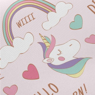 Magic Rainbow Unicorn Midweight Cotton Poplin