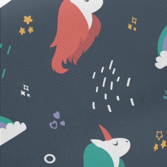 Cute Unicorn Midweight Cotton Poplin
