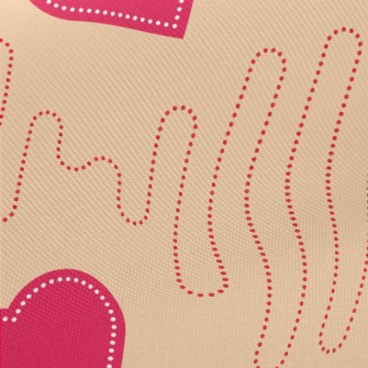 Love Dotted Line Midweight Cotton Poplin