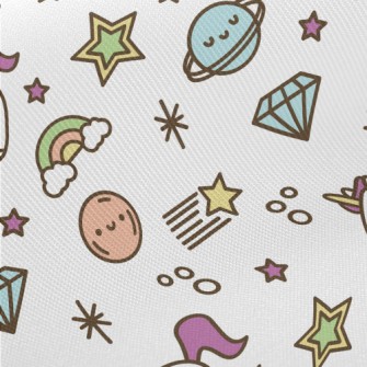 Asteroids And Unicorns Midweight Cotton Poplin