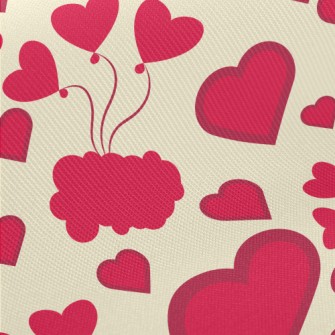 Bright Big Heart Midweight Cotton Poplin