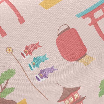 Japanese Architectural Torii Midweight Cotton Poplin