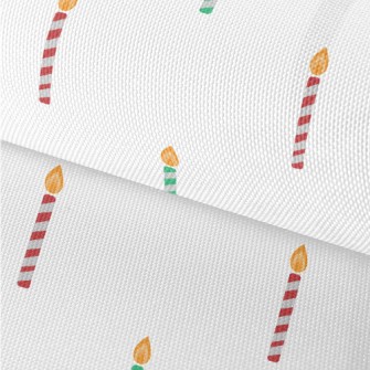 Red And Green Candle Pattern Waterproof Oxford