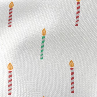 Red And Green Candle Pattern Waterproof Canvas